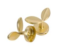 NUOBESTY 2pcs Leaf Shaped Wall Hooks Faux Copper Brushed Finish Decorative Hanging Hook for Entryway Bedroom Living Coat Hat Towel Organizer Easy Install