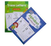NUOBESTY 2pcs Letter Tracing Workbook Handwriting Practice Book for Preschool Learning Activities Fun Alphabet Tracing for Home School Enhances Motor Skills and Coordination