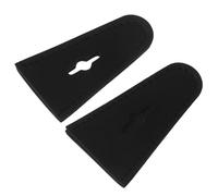NUOBESTY 2pcs Longbow Limb Guard and Finger Guard in Black Pu Material, Easy Installation and Vibration Reduction, Suitable for Longbow and Recurve Bow Use in Outdoor Activities and Sports