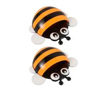 NUOBESTY 2pcs Magnetic Pen Holder Ladybug Shaped Whiteboard Marker Organizer Space Saving Storage for Classroom Office Fridge and Locker for Dry Erase Markers
