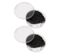 NUOBESTY 2pcs Magnetic Powder Iron Shavings Demonstration Device Educational Science Toy for Boys and Girls Physics Lab Teaching Tool Iron Filings in Case for Science Experiments