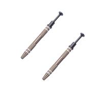 NUOBESTY 2pcs Manicure Tool Nail Art Cleaning Cotton Pens Nail Shaping Tool Metal Material Secure the Ball No Mess for Cellphone Repair and Components