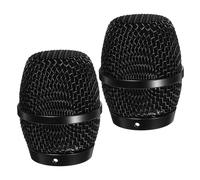 NUOBESTY 2pcs Mesh Grill for Microphones - Replacement Ball Head Mesh Grille Compatible for ER-33 E-9 00U-6 Wired Handheld Microphone Black
