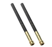 NUOBESTY 2pcs Metal Art Pencil Extender for Colored Pencils Lengthener Sleeve for Improved Grip and Control Reusable Drawing Accessory for Artists Office Write Tools
