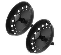 NUOBESTY 2pcs Metal Sink Drain Strainer Kitchen Sink Drain Filter Stopper for Drainage System Dish Drainer