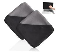 NUOBESTY 2pcs Microfiber Screen Cleaning Cloths Non Scratch Pads for Car Tv Laptop and Electronics Gentle Cleaning Wipes for Fingerprints Dust and Smudges Washable and Reusable