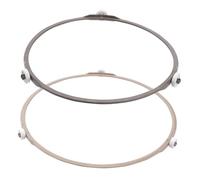 NUOBESTY 2pcs Microwave Turntable Plate Support Wheels 1.4cm 1.6cm Glass Tray Roller Rings Oven Turntable Holder Compatible with Small and Large Microwave Ovens for Kitchen Cooking