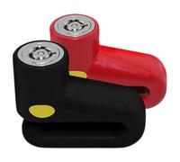 NUOBESTY 2pcs Mini Disc Brake Locks for Bicycle and Motorcycle Wheel Security, Dual Color Anti-Theft Disc Lock Set with Keys, Compact Motorcycle Accessories for Outdoor Protection