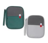 NUOBESTY 2pcs Mini Medicine Storage Bag Portable Container for Travel Pouch Small Medicine Bag for Medication