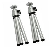 NUOBESTY 2pcs Mobile Phone Clip Selfie Stick Aluminum Alloy Mini Tripod Camera Holder Portable Flexible Stand for Selfie Stick for Phone Tripod Self-timer Rod Use in Outdoor Travel