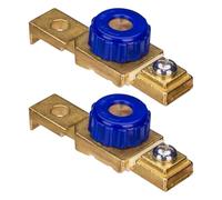 NUOBESTY 2pcs Motorcycle Emergency Kill Switch Battery Isolator Cut off Switch Handlebar Engine Stop Button Universal Manual Battery Disconnect for Atv Motorbike Safety