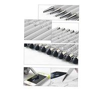NUOBESTY 2pcs Multifunctional Stylish Bling Slim Crystal Diamond Stylus Pens and Ballpoint Pens for Capacitive Touch Screen Devices in Silver