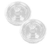 NUOBESTY 2pcs Nail Art Crystal Cups with Lids Glass Mini Acrylic Liquid and Powder Containers for Manicure and Acrylic Nail Design for Salon Use