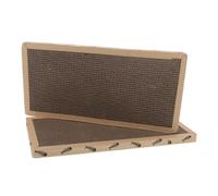 NUOBESTY 2pcs Natural Sisal Cat Scratching Mat Corrugated Cardboard Scratch Board Square Shape Scratch Pad for Couch Cat Mat Furniture Guard