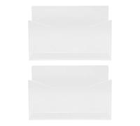 NUOBESTY 2pcs Office Email Sorting Rack Envelope Holder Paper Organizer for Desk Acrylic Mail Organizer Tray Storage for Office Paperwork and Letter Documents Mail Sorter
