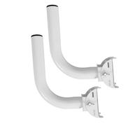 NUOBESTY 2pcs Outdoor Antenna Mounting Bracket for Wall Weatherproof Antenna Pole Extension Mount for Wireless Surveillance Outdoor Mount for Home Roof