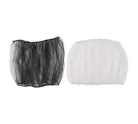 NUOBESTY 2pcs Parrot Cage Cover Birdcage Netting Protector Splash-proof Small Bird Cage Gauze with Black and White Mesh for Indoor and Outdoor Bird Supplies