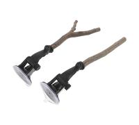 NUOBESTY 2pcs Parrot Suction Cup Pole Strong Bird Perch Platform for Window Mirror Adjustable Stand for Parrot Parakeet Cockatiel Budgie Macaw Finch