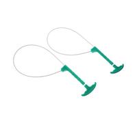 NUOBESTY 2pcs Pig Holder with Green Handle Reusable Catch Pole for Livestock Efficient Pig Injection Restraining Rope for Handling and Farm Use