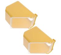 NUOBESTY 2pcs Pigeon Hanging Feeder Plastic Bird Food Storage Container for Small Birds and Parrots, Space-saving Easy to Clean Feeders for Cage and Pigeon Loft