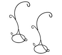 NUOBESTY 2pcs Plant Bottle Hanging Holder Glass Vase Hanging Stand 2-Hook Ironwire Metal Material Decorative Simple Fashion for Creating A Beautiful Plant Display