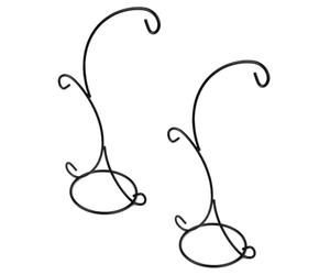 NUOBESTY 2pcs Plant Bottle Hanging Holder Glass Vase Hanging Stand 2-Hook Ironwire Metal Material Decorative Simple Fashion for Creating A Beautiful Plant Display