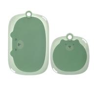 NUOBESTY 2pcs Plastic Chopping Boards with Secure Grip and Firm Pp Material, Large Bear-Shaped Non-Slip Cutting Boards for Kitchen Use