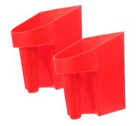 NUOBESTY 2pcs Plastic Livestock Grain Scoop with User-friendly Shape, Ergonomic Handle for Pet and Poultry Feeding in Barn and Home