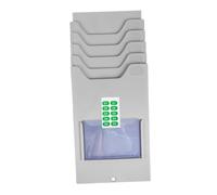 NUOBESTY 2pcs Pocket Plastic Wall Mounted Card Holder Rack for Warehouse Material Cards Attendance Badge Organizer for Inventory Management and Office Space Optimization