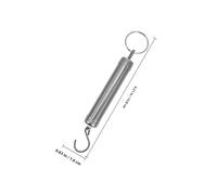 NUOBESTY 2pcs Portable 5kg Mechanical Spring Hook Scale Handheld Luggage Weight Scale Fruit for Travel and Home Use with Drawstring Bag