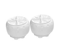 NUOBESTY 2pcs Portable Mini Automatic Washing Machine with Usb Power Supply, Compact Plastic Countertop Washer for Laundry in Rv, Travel, Apartment Use