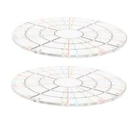NUOBESTY 2pcs Pottery Shaping Disc Ergonomic Clay Measuring Tool for Precise Centering and Even Trimming DIY Ceramic Craft Accessory Enhancing Accuracy and Efficiency