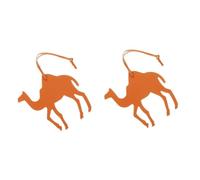 NUOBESTY 2pcs PU Camel Animal Pendant Keychain for Women Stylish Bag Hanging Decor Backpack Charm Accessory Unique Middle Eastern Design Multi-functional Purse Ornament