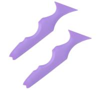 NUOBESTY 2pcs Purple Silicone Eyeliner and Eyeshadow Stencils Makeup Tools Eyebrow Guide for Beginners Eye Makeup Aid Precision Lipstick Template for Professional Cosmetic Application