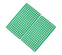 NUOBESTY 2PCS Rabbit Cage Floor Mats with Round Abs Plastic Ventilated Foot Pads for Breeding Rabbits Cats Dogs Hamsters Chinchillas Puppies and Kittens