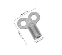 NUOBESTY 2pcs Radiator Bleed Keys Set with Square Socket Air Plumbing Valve Key for Heating Radiator Bleeding Plumber’s Tail Valve Tool Compatible with Meter Box and Gas