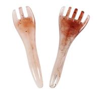 NUOBESTY 2pcs Resin Head Therapy Guasha Scraper Combs for Scalp Massage and Skin Rejuvenation, for Home Use and Professional Massaging Salon