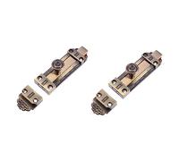 NUOBESTY 2pcs Retro Slide Door Bolt Locks Vintage European Barrel Latch for Bathroom Barn Garage and Pet Doors Safe Security Sliding Lock Durable Construction