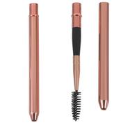 NUOBESTY 2pcs Rose Gold Eyelash Curler Brushes Mascara Wands Lash Combs Eye Makeup Tools for Precise Eyelash Curling and Brow Grooming in Makeup Routine
