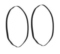 NUOBESTY 2pcs Rubber Turntable Drive Belts Replacement for Record Player Accessories Compatible with Various Belt Driven Phonographs for Smooth Precise Transmission and Vibration Reduction