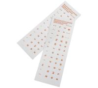 NUOBESTY 2pcs Russian Alphabet Keyboard Stickers for Laptop and Desktop, Pvc Material with Background and Orange Lettering, Easy Application and Stylish Enhancement for Computer Keyboards