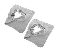 NUOBESTY 2pcs Salon Massage Bed Hole Covers Microfiber Towels with Hole for Comfortable Massage Experience and Durability, Suitable for Salon and Home Use, Innovative Design, 35x35cm