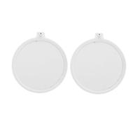 NUOBESTY 2pcs Silent Nano Bubble Diffuser Disc for Fish Tanks Aquarium Air Stone with Even Bubble Distribution High Efficiency Oxygen Aerator for Quiet Fish Tank Oxygenation