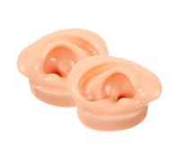 NUOBESTY 2pcs Silicone Ear Models for Ear Studs Display Realistic Flesh-colored Simulation Human Samples Medical Anatomical Props for Piercing Practice and Display
