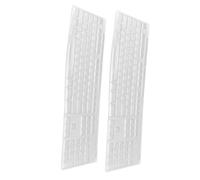NUOBESTY 2pcs Silicone Keyboard Cover for Shock Membrane Protector Transparent Film for Dust and Debris Prevention Smooth Touch and Durable Design