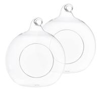 NUOBESTY 2pcs Small Pet Cooling House for Hamsters and Guinea Pigs, Glass Nest with Summer Cooling Function, Decorative Hideout for Rats and Hedgehogs, Suitable for Hot Weather