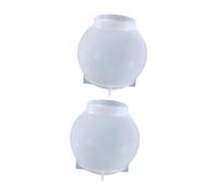 NUOBESTY 2Pcs Sphere Silicone Mold - Crystal Ball Mold for DIY Resin Crafts 8Cm Round Epoxy Molds for Home Decoration and Gift Making