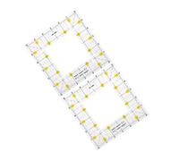 NUOBESTY 2pcs Square Quilting Ruler Set with Hollow Design Clear Acrylic Sewing Rulers for Precise Fabric Cutting Stable Straight Edges for Dressmakers and Patchwork DIY Tailoring Tools