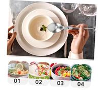 NUOBESTY 2pcs Stainless Steel Beadable Tea Spoons DIY Food Spoons for Daily Tableware Elegant Dinner Utensils for Tea Parties and Events