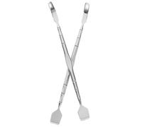 NUOBESTY 2Pcs Stainless Steel Blackhead Extractor and Facial Scraper Tool for Pore Cleaning and Blackhead Removal, Metal Skin Care Tool for Women’S Facial Use